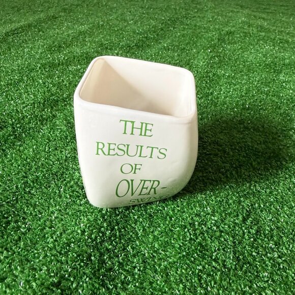 The Results of Over Swing Bad Golfer Example Twisted Coffee Mug 1991 Vintage - Picture 6 of 10